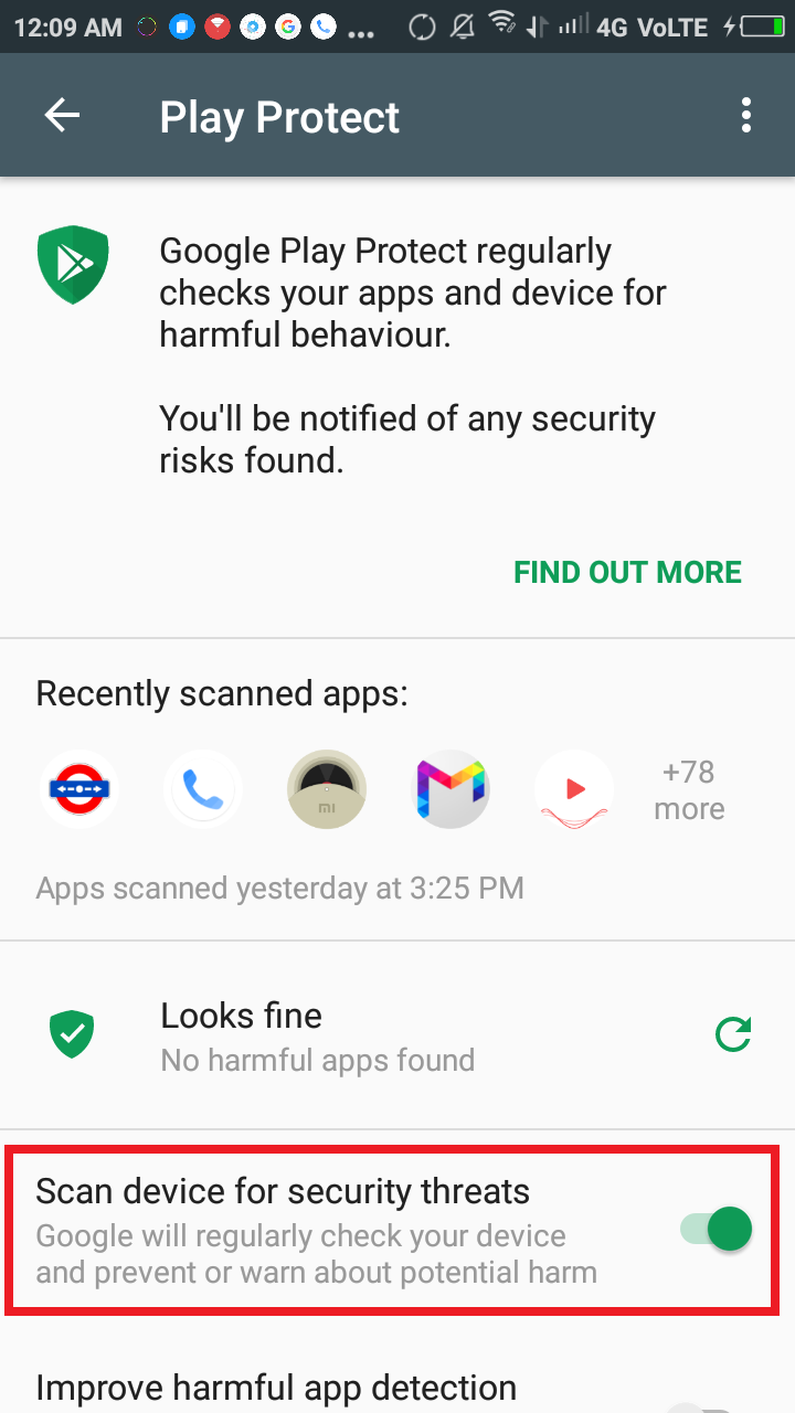 google play protect A1P
